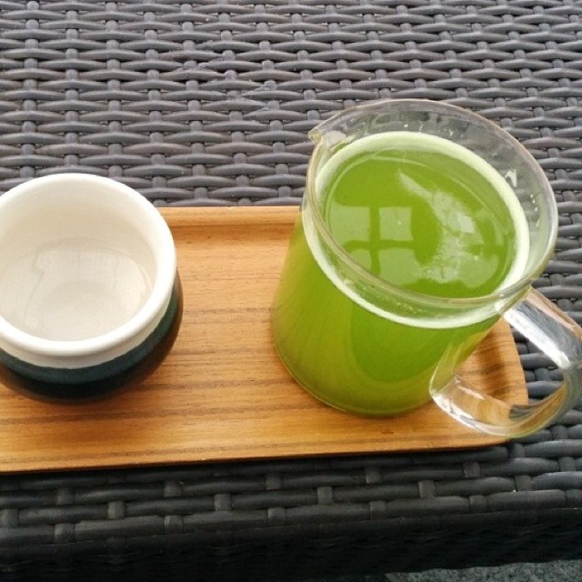 Green Ecstasy Green Tea (Grey Salt, Shishito Peppers, Chlorophyll)  at Samovar Tea Lounge (CLOSED) on #foodmento http://foodmento.com/place/1237