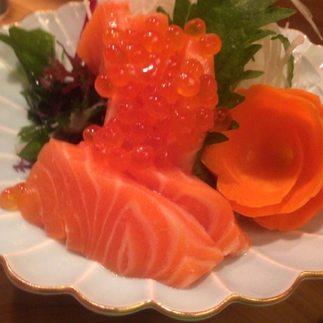 Salmon Sashimi from Kappou Gomi on #foodmento http://foodmento.com/dish/9346