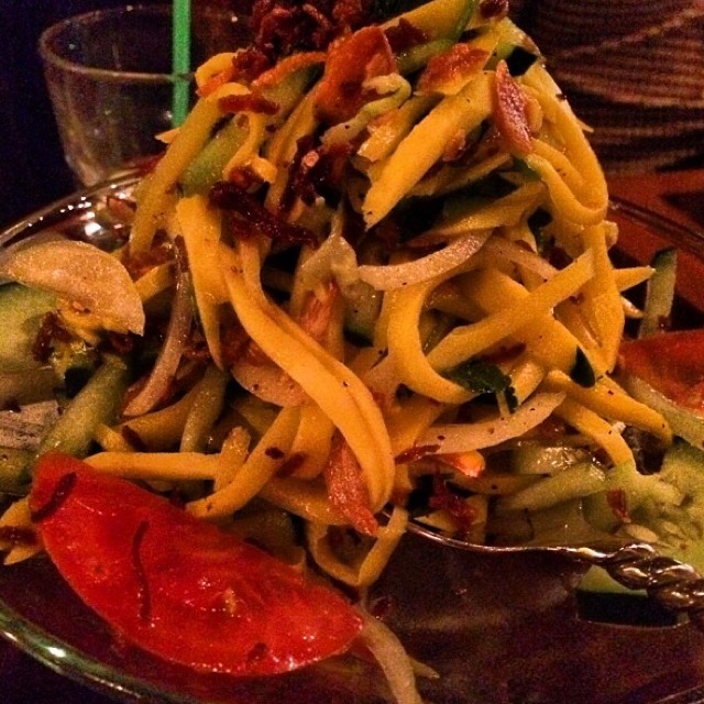 Mango Salad (Pickled Mango Slices, Cucumber...) at Mandalay on #foodmento http://foodmento.com/place/2575