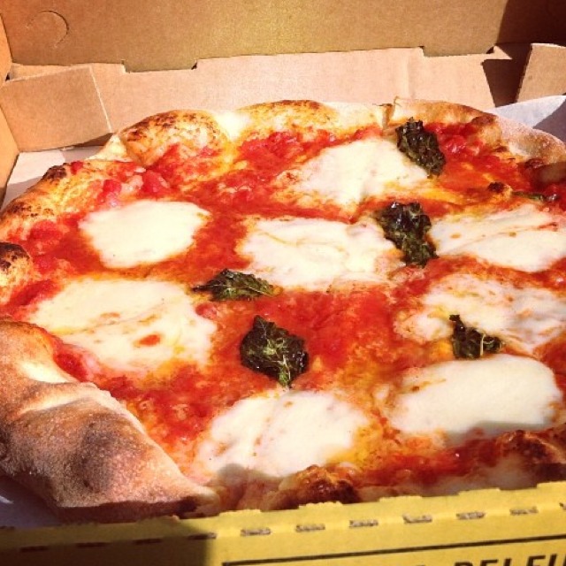 Margherita Pizza (Tomato, Mozzarella, Basil) at Pizzeria Delfina on #foodmento http://foodmento.com/place/2580
