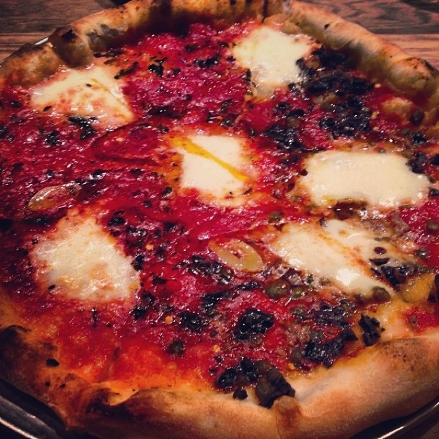 Napoletana Pizza (Tomato, Anchovies, Capers...) at Pizzeria Delfina on #foodmento http://foodmento.com/place/2580