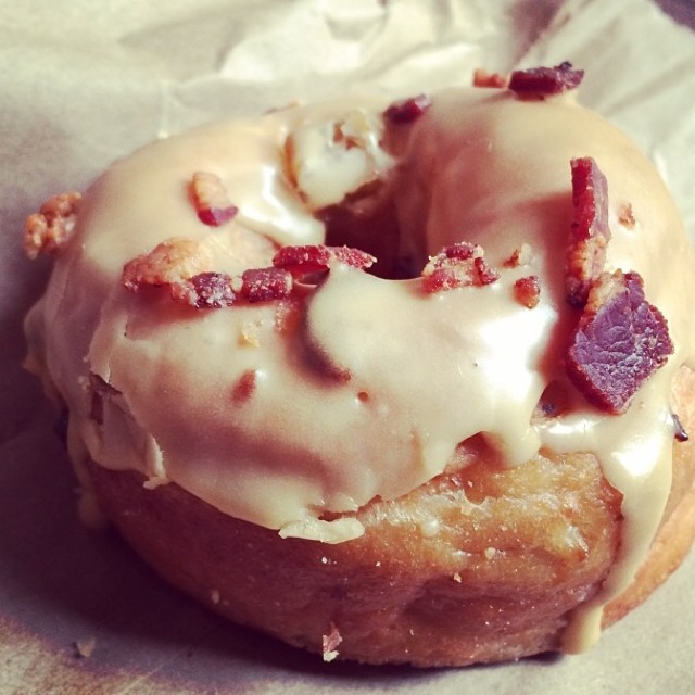 Bacon Maple Apple Donut at Dynamo Donut & Coffee on #foodmento http://foodmento.com/place/2601