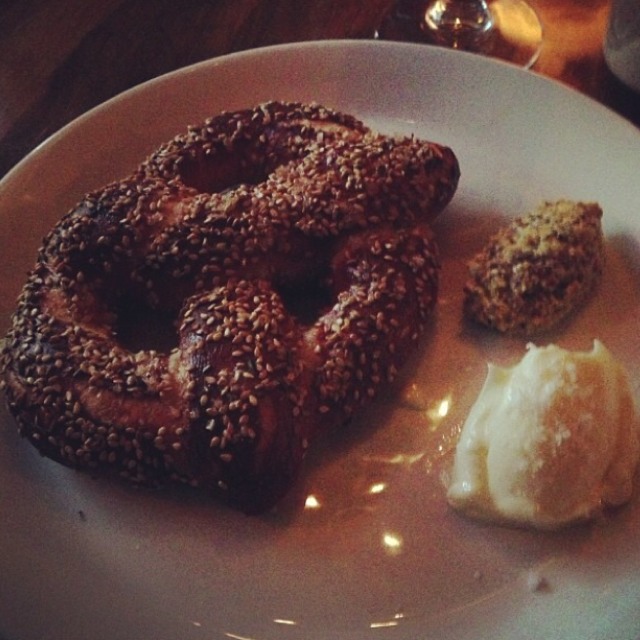 Hand Rolled Soft Pretzel at St. Vincent Tavern & Wine Merchant on #foodmento http://foodmento.com/place/3405