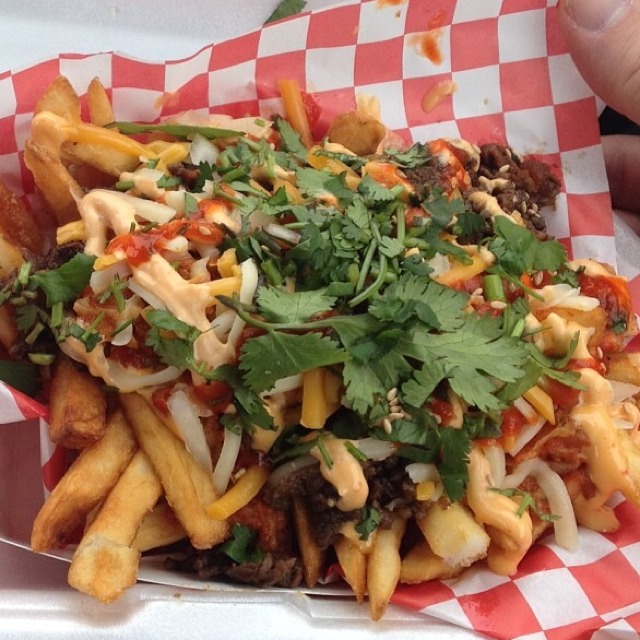 Kimchi Fries With Bulgogi at Chilantro BBQ on #foodmento http://foodmento.com/place/2628