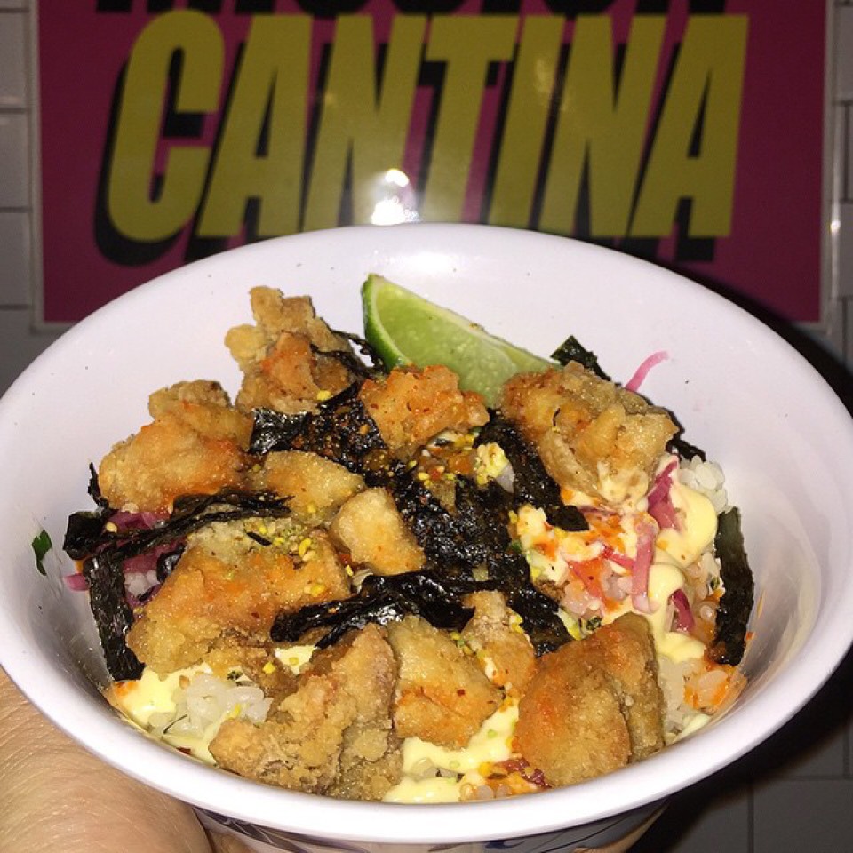 Fried Chicken Donburi at Mission Cantina (CLOSED) on #foodmento http://foodmento.com/place/3142
