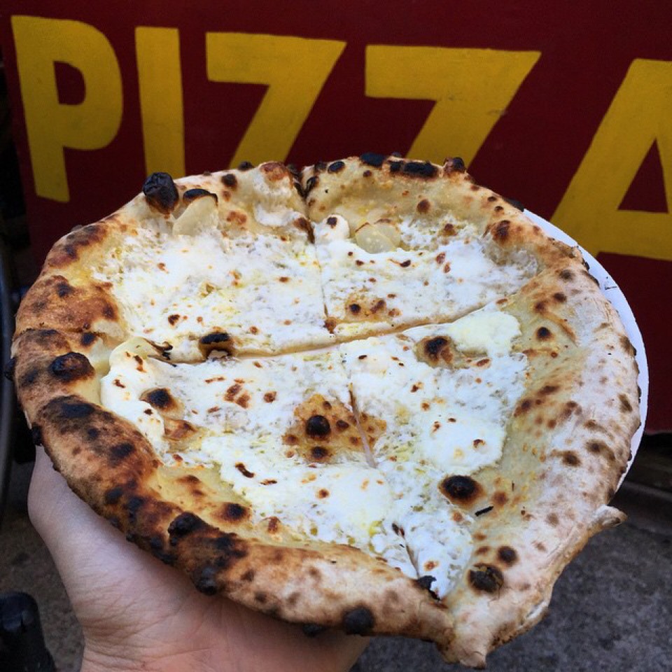 White Guy Pizza @ Roberta's Pizza from Broadway Bites by Urbanspace (SEASONAL) on #foodmento http://foodmento.com/dish/20239
