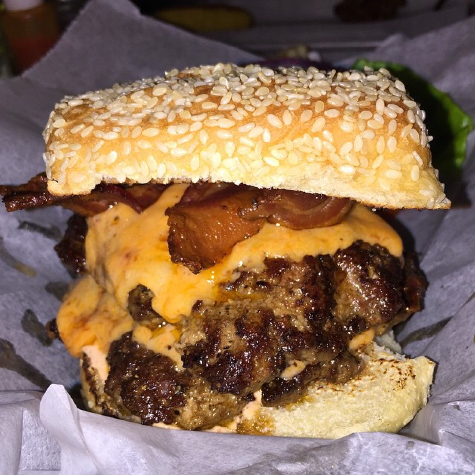 Double Bacon Cheeseburger from Wilma Jean (CLOSED) on #foodmento http://foodmento.com/dish/20245