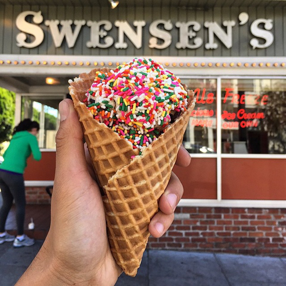 Ice Cream Cone from Swensen's Ice Cream on #foodmento http://foodmento.com/dish/21418