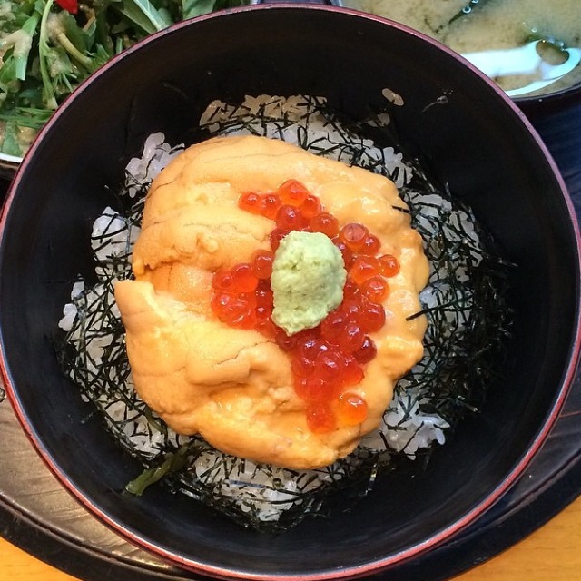 Uni Don (Rice with Sea Urchin, Yam, Mekabu, Salmon Roe) at EN Japanese Brasserie on #foodmento http://foodmento.com/place/1146