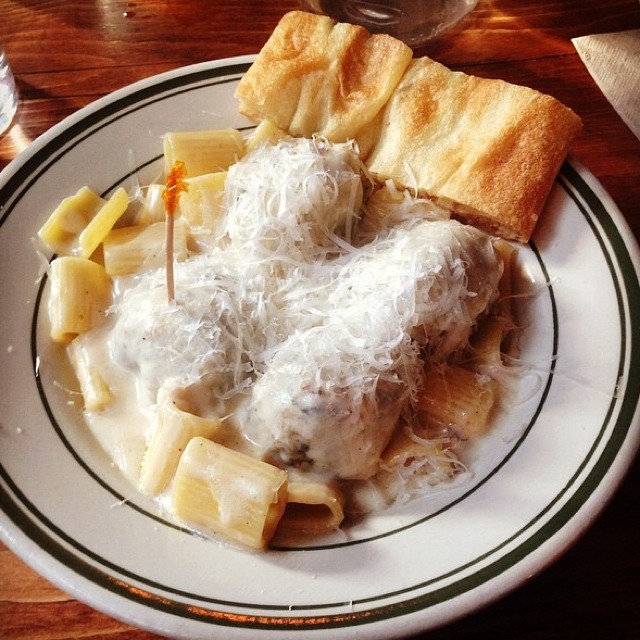 Chicken Meatball, Parmesan Cream, Pasta from The Meatball Shop on #foodmento http://foodmento.com/dish/10131