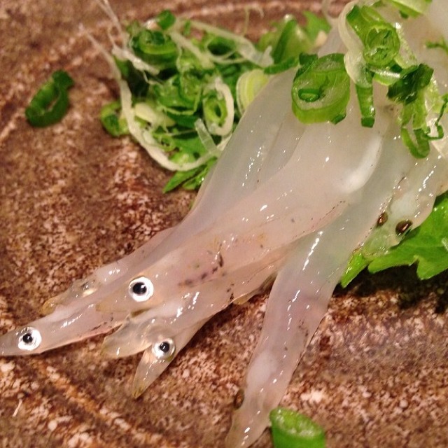 Ice Fish Sashimi at Ushiwakamaru on #foodmento http://foodmento.com/place/1291