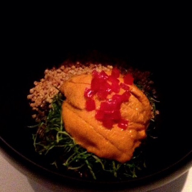 Uni (Sea Urchin), Seaweed Rice from Jungsik on #foodmento http://foodmento.com/dish/18685