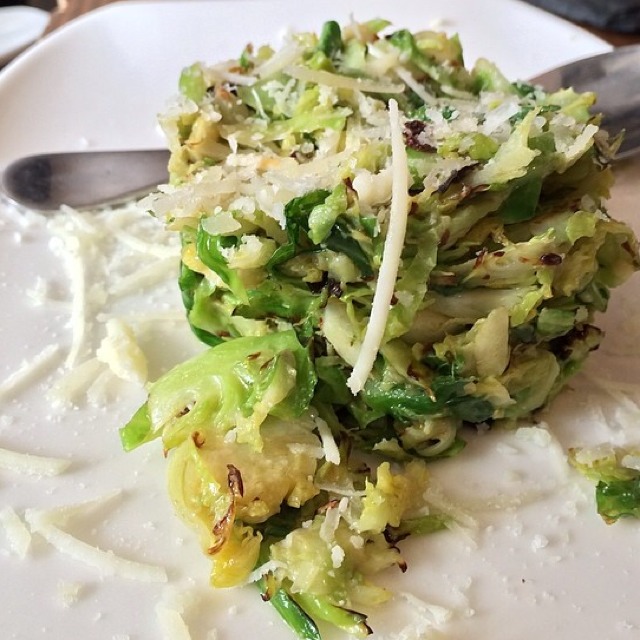 Brussels Sprout Caesar Salad With Avocado at Cómodo on #foodmento http://foodmento.com/place/2115