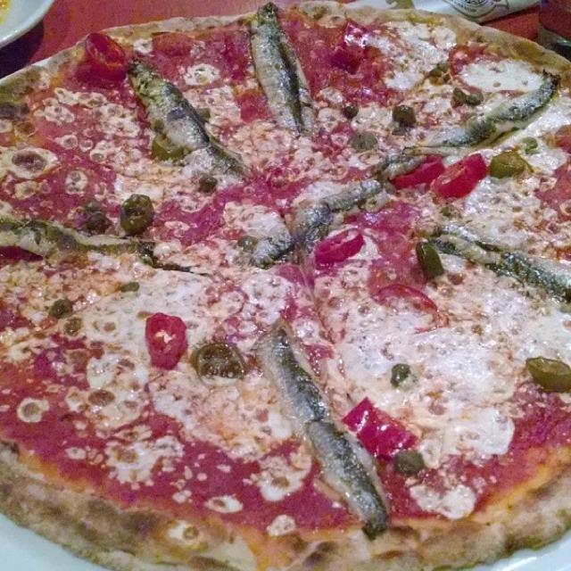 Romana Pizza (Anchovy, Chilies...) at Otto Enoteca Pizzeria (CLOSED) on #foodmento http://foodmento.com/place/2677