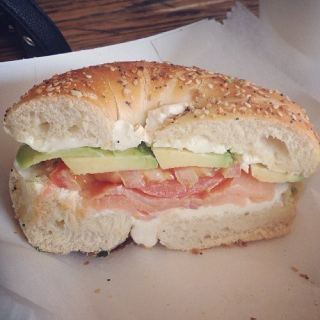 Philadelphia Cream Cheese, Lox, Tomato...on Bagel at Little Skips on #foodmento http://foodmento.com/place/2770