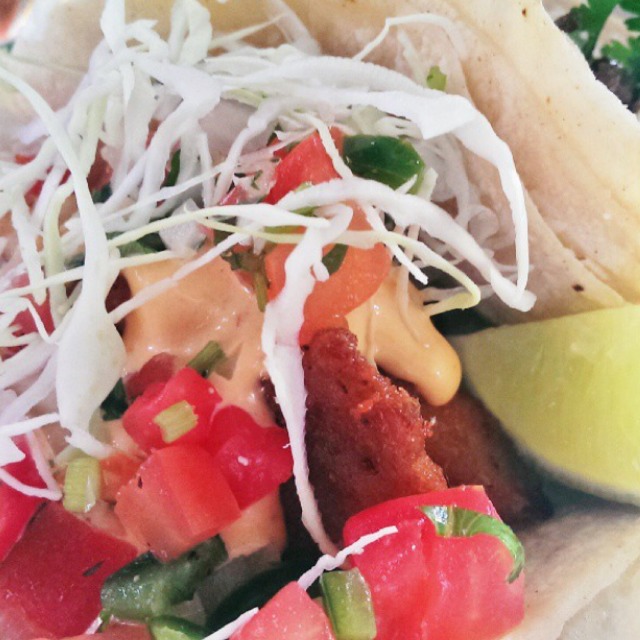 Tacos Pescado (Tilapia Fish, Cabbage...) from Chavela's on #foodmento http://foodmento.com/dish/11138