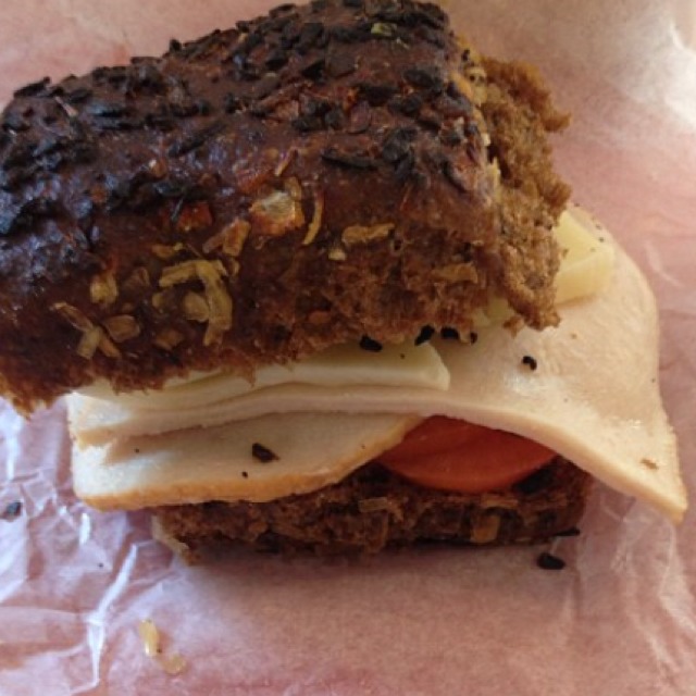 Turkey & Swiss Sandwich from Telegraphe Café on #foodmento http://foodmento.com/dish/11238