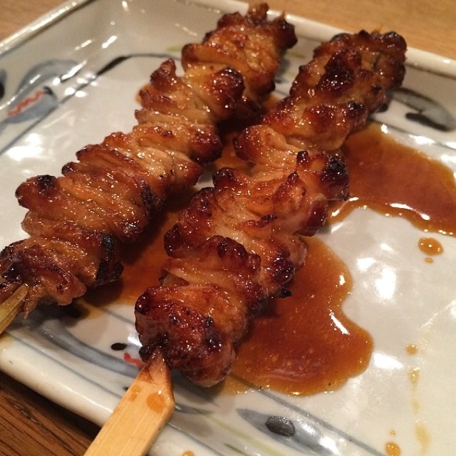 Yakitori Kawa (Chicken Skin) from Ootoya on #foodmento http://foodmento.com/dish/11917