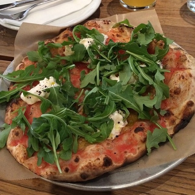 Stracciatella Pizza (Crushed Tomato, Arugula...) at Co. (CLOSED) on #foodmento http://foodmento.com/place/3013