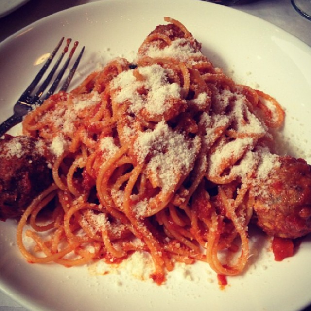 Spaghetti, Meatballs (Beef, Veal, Pork) from Antonucci on #foodmento http://foodmento.com/dish/10789
