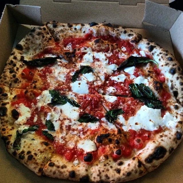 Regina Pizza (Fior Di Latte, Tomatoes, Pecorino, Olive Oil, Basil) at Paulie Gee’s on #foodmento http://foodmento.com/place/3151