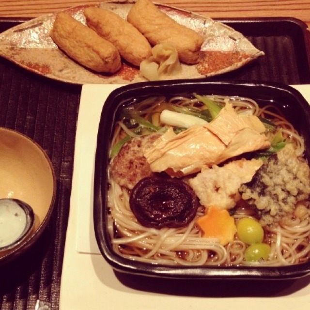 Yuba Ankake Niumen & Inari Sushi from Kajitsu on #foodmento http://foodmento.com/dish/12819