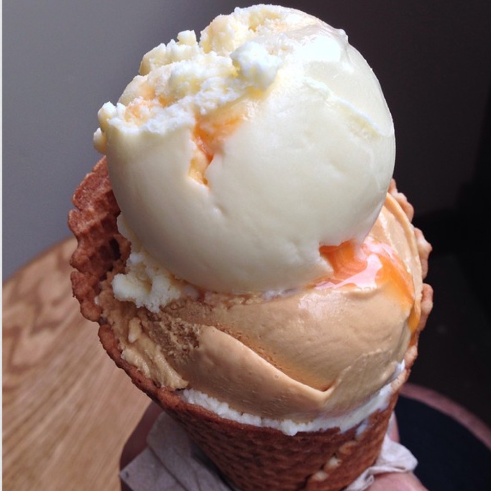 Chorizo Caramel Swirl Ice Cream from OddFellows Ice Cream Co. on #foodmento http://foodmento.com/dish/25329
