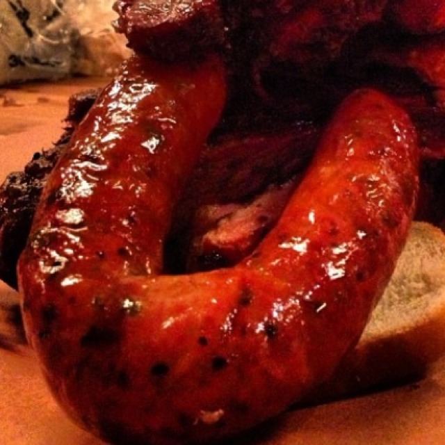 Jalapeño Cheese Kreuz Sausage at Hill Country Barbecue Market on #foodmento http://foodmento.com/place/408