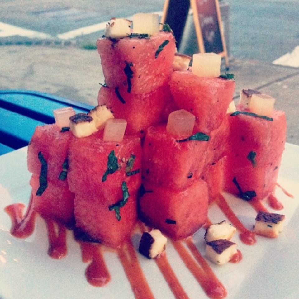 Watermelon Salad at Bistro Petit on #foodmento http://foodmento.com/place/4100