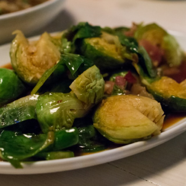Sichuan Twice Cooked Brussels Sprouts at Blackbrick Chinese on #foodmento http://foodmento.com/place/4376