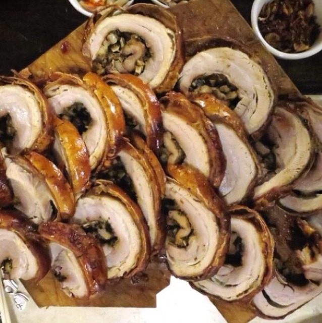 Porchetta Stuffed with Vietnamese Headcheese at The Pig and the Lady on #foodmento http://foodmento.com/place/4584