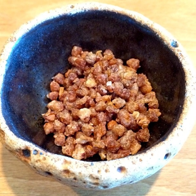 Popped Salt and Vinegar Flavored Buckwheat at Trois Mec (CLOSED) on #foodmento http://foodmento.com/place/4598