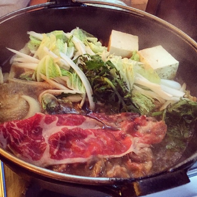 Beef Sukiyaki from Momokawa on #foodmento http://foodmento.com/dish/19002