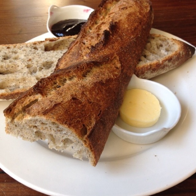 1/2 Baguette with house-made butter - Breads​ at Runner & Stone on #foodmento http://foodmento.com/place/4752