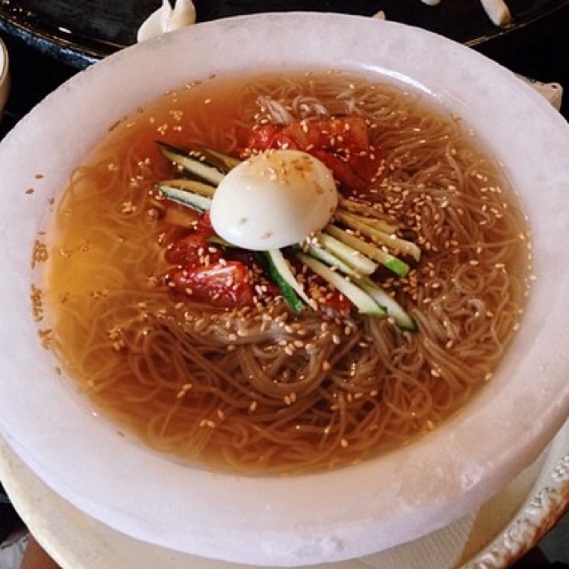 Naengmyun (Cold Noodle) at Tong Sam Gyup Goo Yi Restaurant on #foodmento http://foodmento.com/place/4766