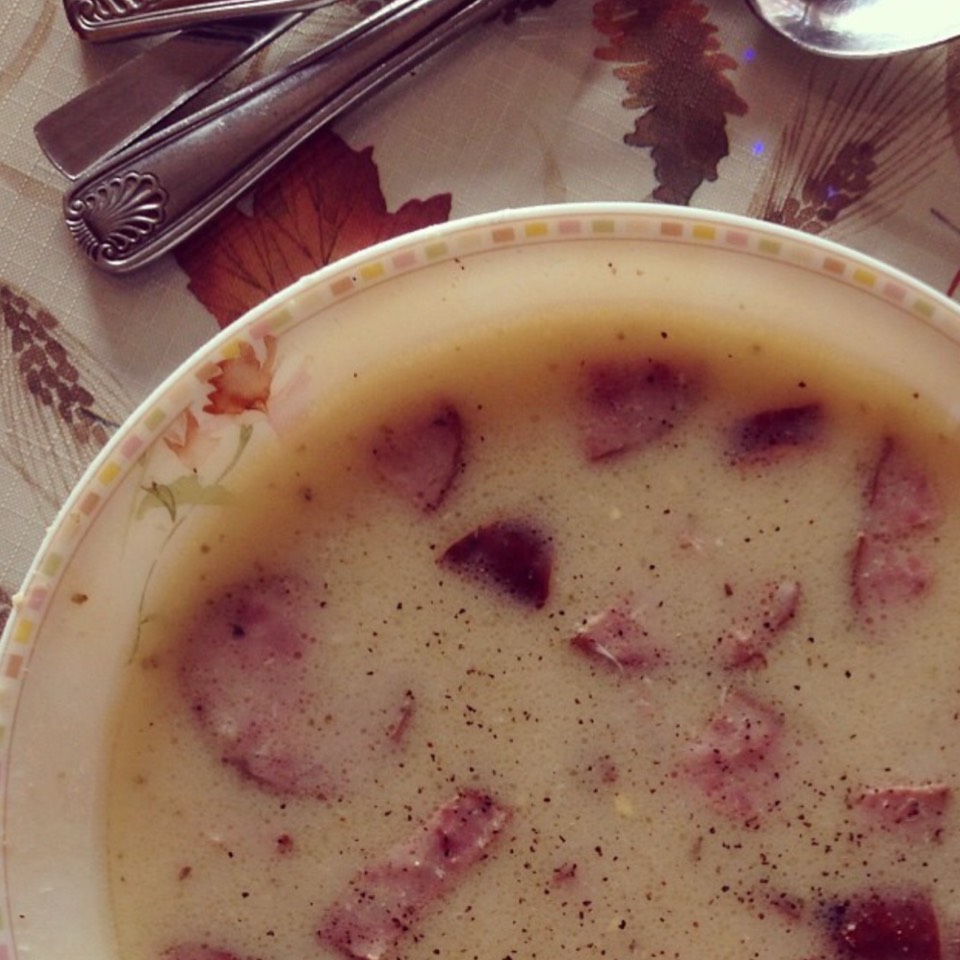 White Borscht Soup at Lomzynianka (CLOSED) on #foodmento http://foodmento.com/place/5241