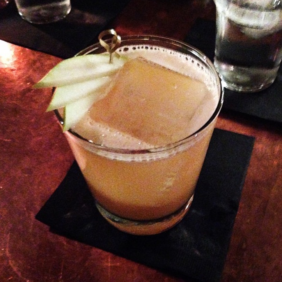 Pearacea Cocktail (Scotch, Pear Brandy...) at PDT (Please Don't Tell) on #foodmento http://foodmento.com/place/6294