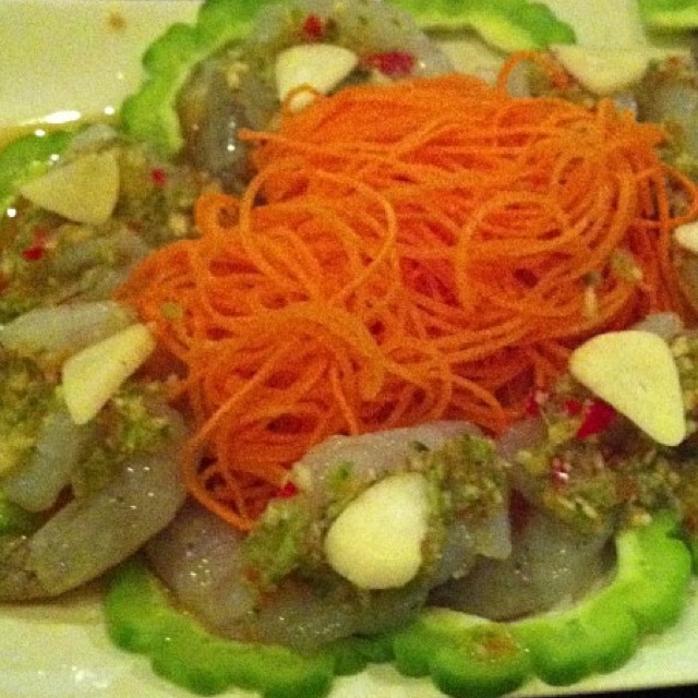 Raw Shrimp Salad from Ayada Thai on #foodmento http://foodmento.com/dish/3174