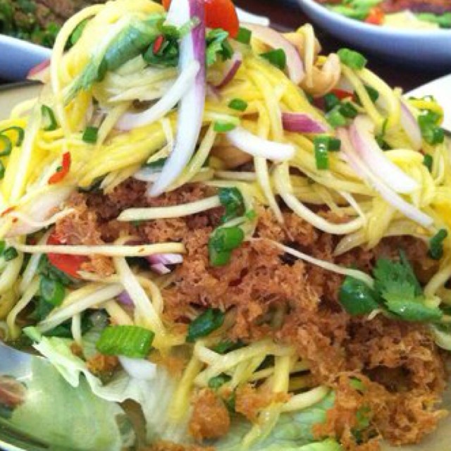 Crispy Catfish Salad at Ayada Thai on #foodmento http://foodmento.com/place/820