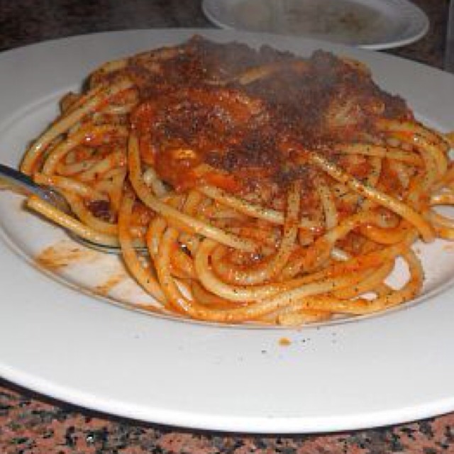 Pasta Con Sarde (Sardines with Wild Fennel, Pignoli, Raisin, and Spices) at Ferdinando's Focacceria on #foodmento http://foodmento.com/place/851