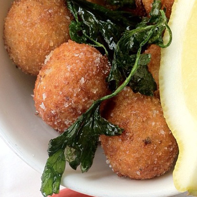 Smoked Haddock Fritters (with Curry Mayonnaise) at John Dory Oyster Bar on #foodmento http://foodmento.com/place/886