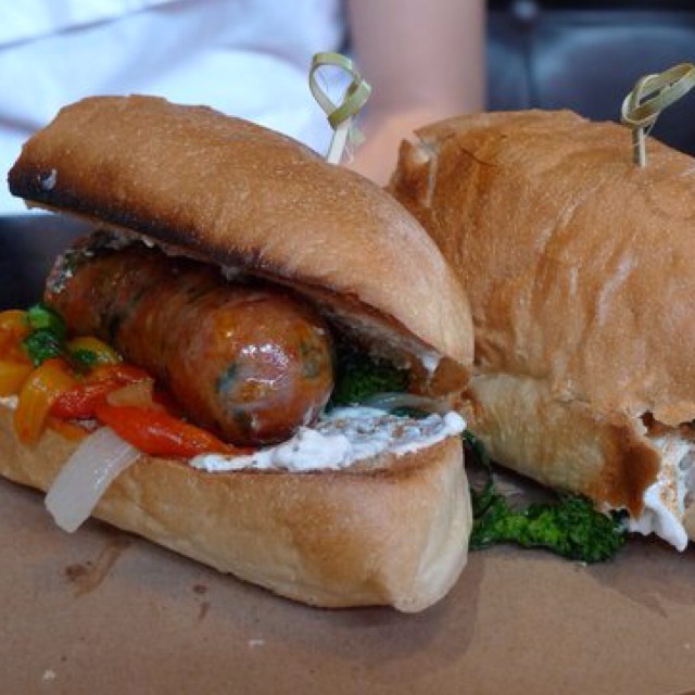 Sausage and Broccoli Grinder Sandwich from Locanda Verde on #foodmento http://foodmento.com/dish/3586