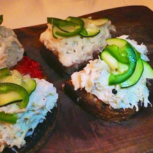 Blue Crab Crostini from Locanda Verde on #foodmento http://foodmento.com/dish/3589