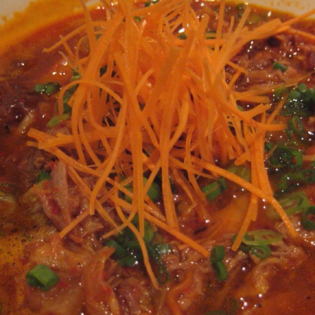 Kimchi Stew (Braised Kimchi, Pork Shoulder, Rice Cakes) at Momofuku Noodle Bar on #foodmento http://foodmento.com/place/921