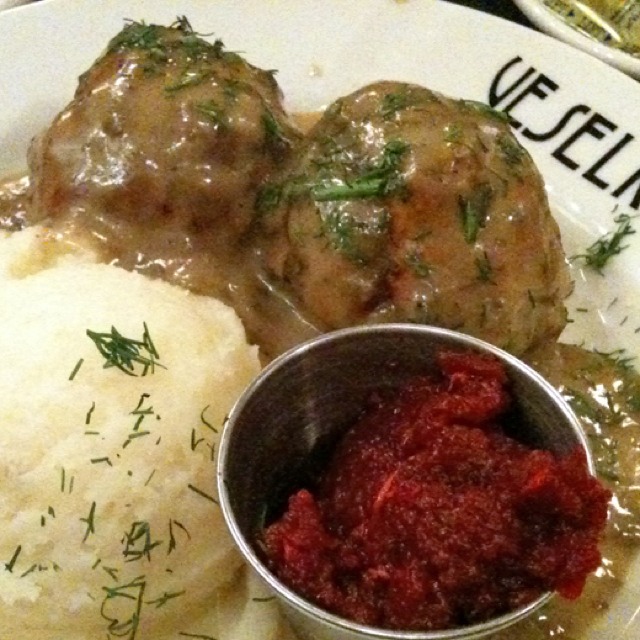Ukrainian Meatballs from Veselka on #foodmento http://foodmento.com/dish/3878