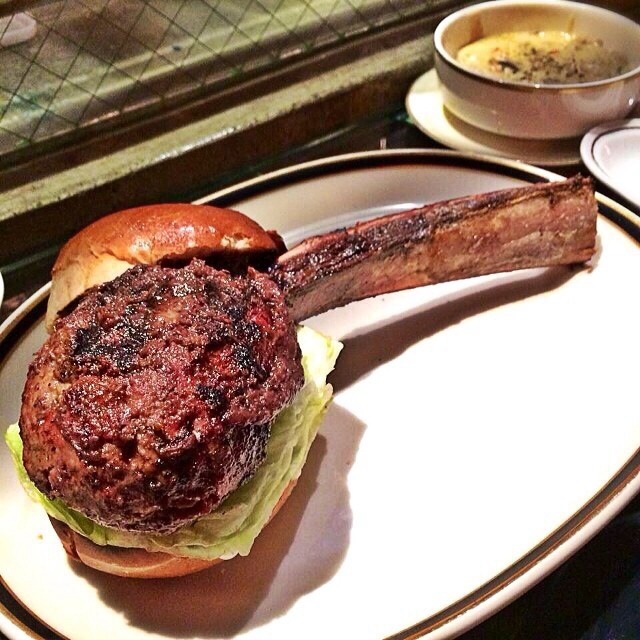 Bone In Burger (Chateaubriand Steak) from M. Wells Steakhouse on #foodmento http://foodmento.com/dish/13447
