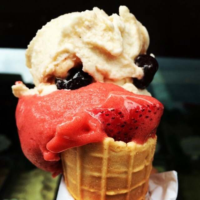 Black cherry & Strawberry Gelato from Circo on #foodmento http://foodmento.com/dish/17264