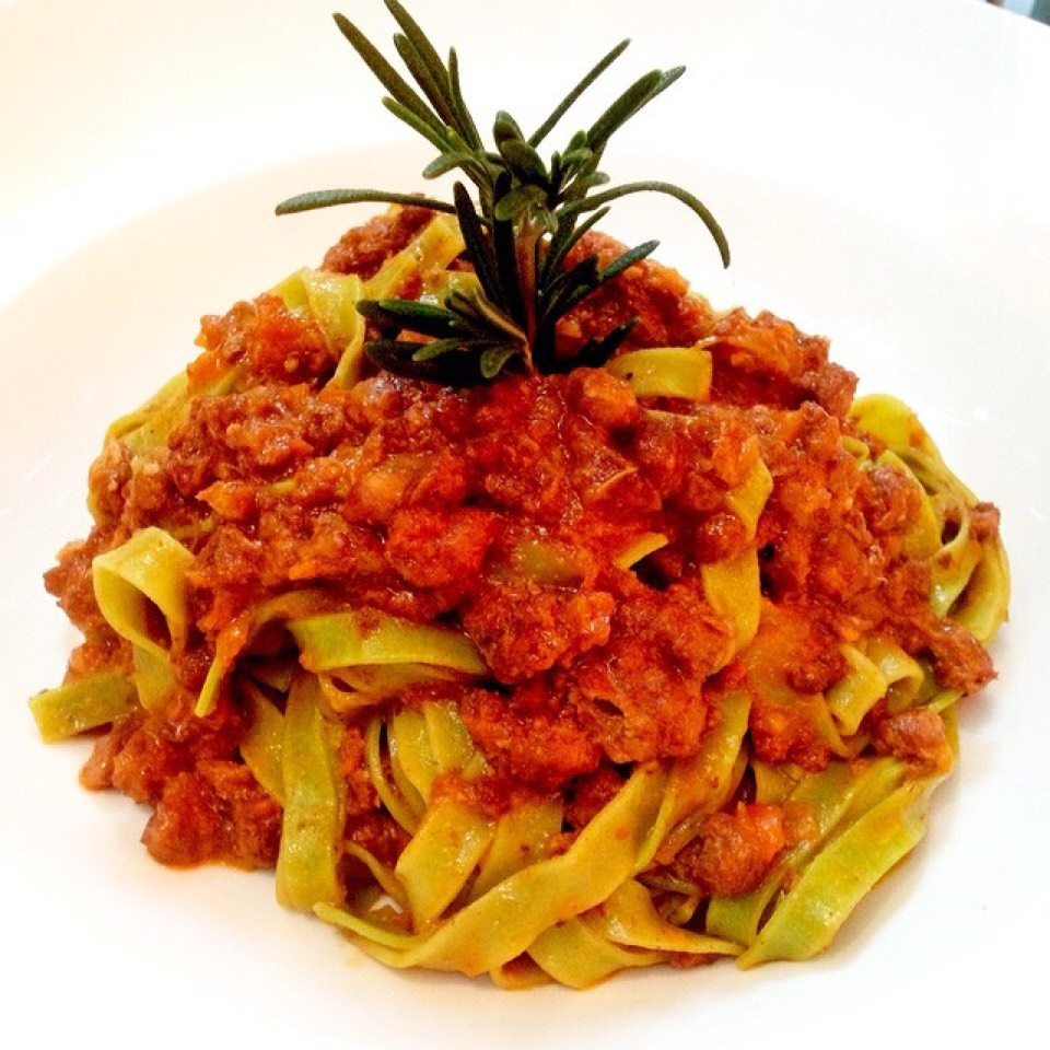 Spinach Tagliatelle, Bolognese Ragu from Circo on #foodmento http://foodmento.com/dish/20450
