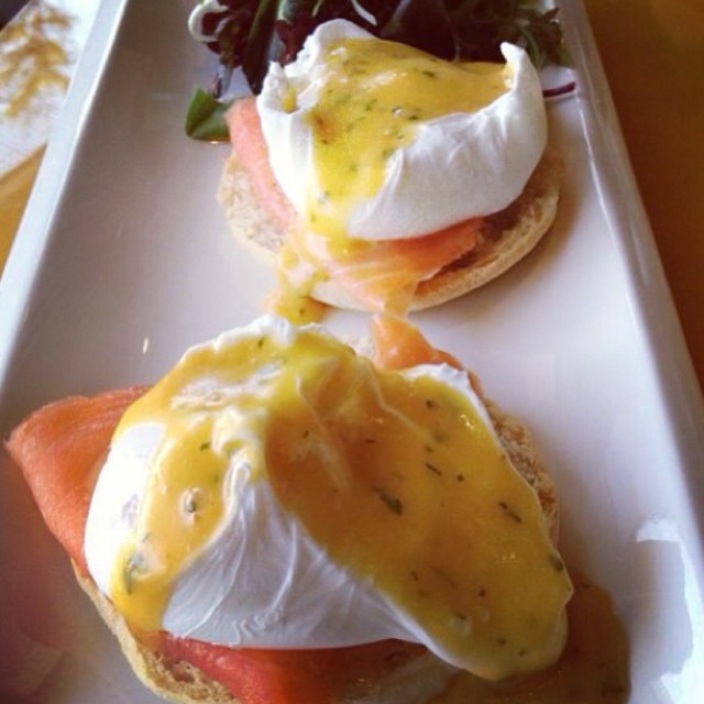 Eggs Benedict With Rainbow Trout at Quayside Fish Bar & Bistro on #foodmento http://foodmento.com/place/1969
