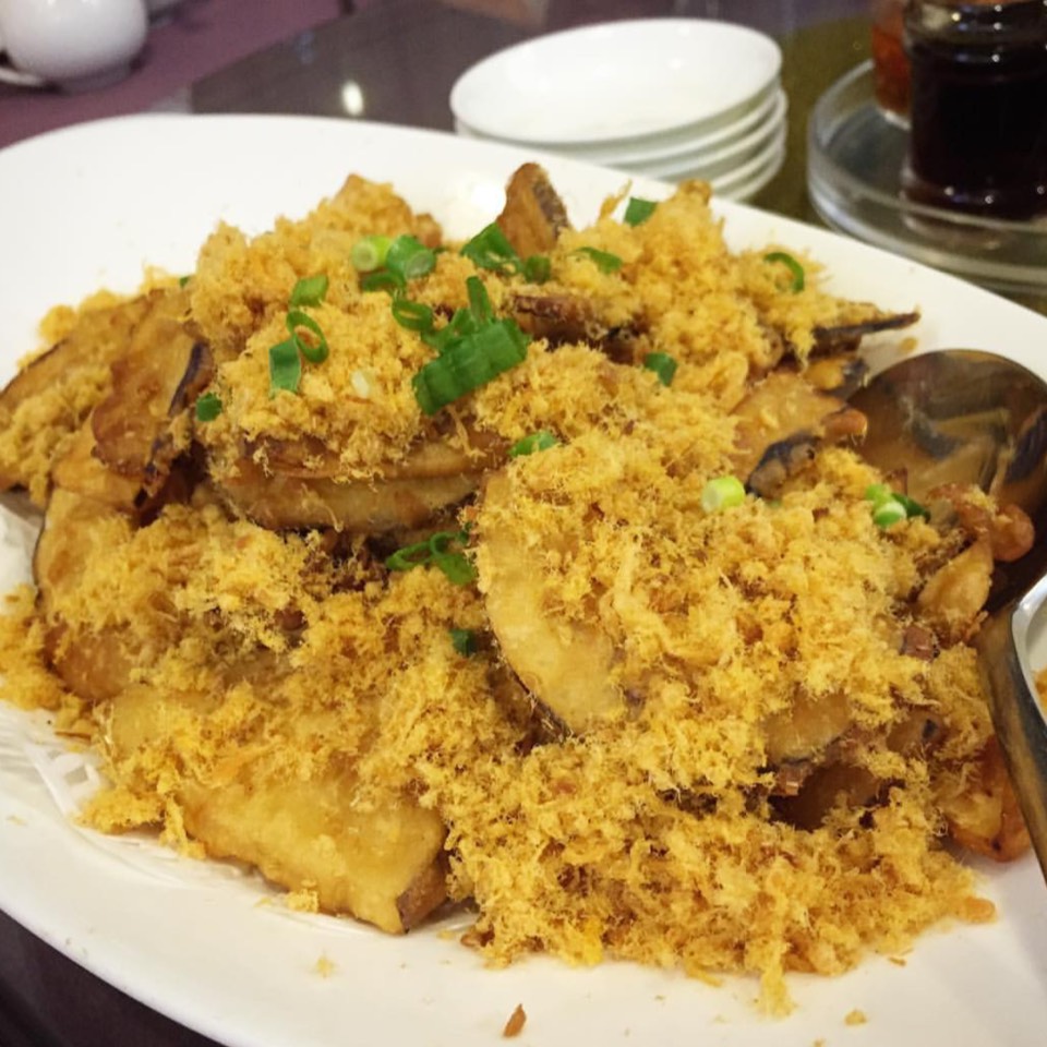 Fried Eggplant With Pork Floss at Chef Kang's on #foodmento http://foodmento.com/place/9733